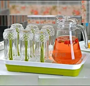 6 Pieces of Long Juice Glasses With Ajug