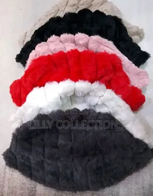 Cow Prin Faux Fur Bucket Hats