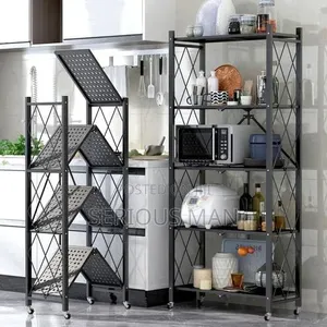 Folding Multi Function Kitchen Storage Organizer Rack