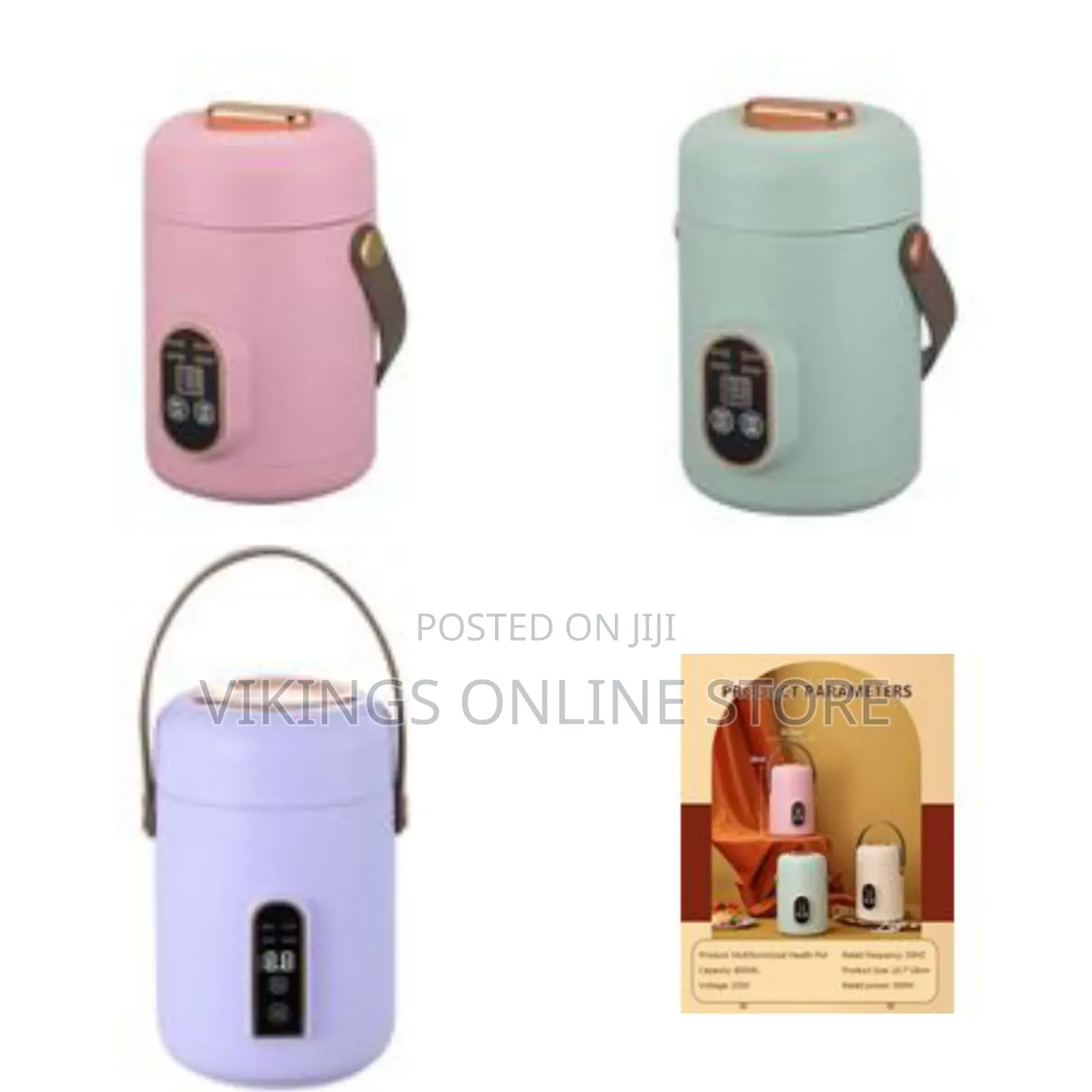 1200ml Automatic Insulation Mini Electric Slow Cooker Kettle Smart