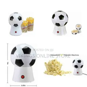 0.27 L Electric Popcorn Maker Popper (White, Black)