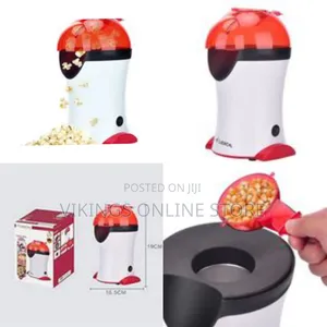 Electric Popcorn Maker Popper Machine - Red