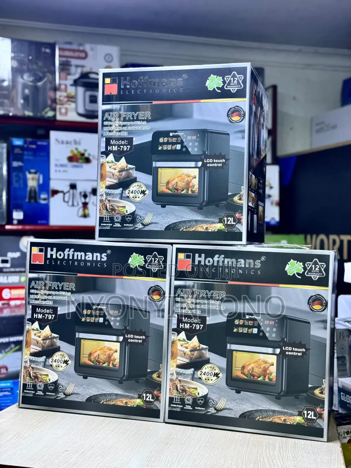 Hoffmans 12l Digital Air Fryer Hm-797