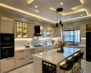 Modern Gypsum Ceiling Kitchen Cabinet Designs