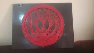String Art Red and Black Color