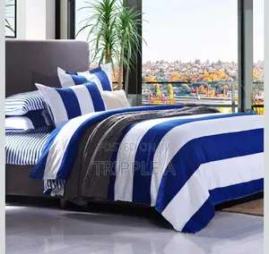 Bold Wide Stripe Cotton Bedding Set