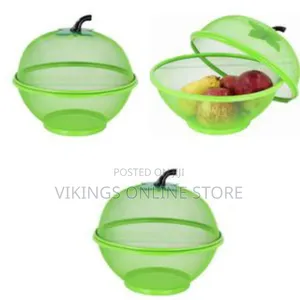 Fruit Vegetable Fruit Basket Storage Drainer Bowl Container, Green