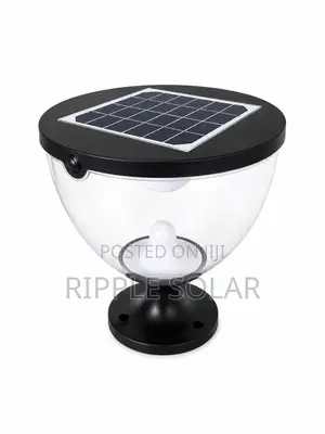 Solar Garden Pillar Light Waterproof Outdoor Fence Lamp