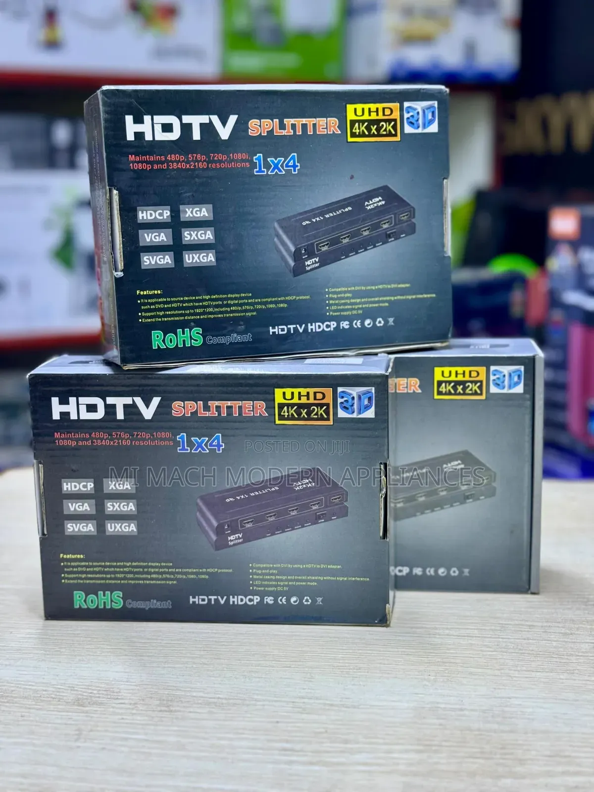 HDTV Splitter 1x4 That Supports Resolution and 3d Video.