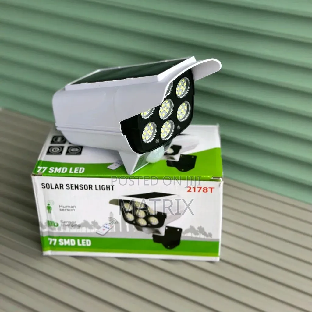 Solar Led Motion Sensor Light Dummy Security Camera.