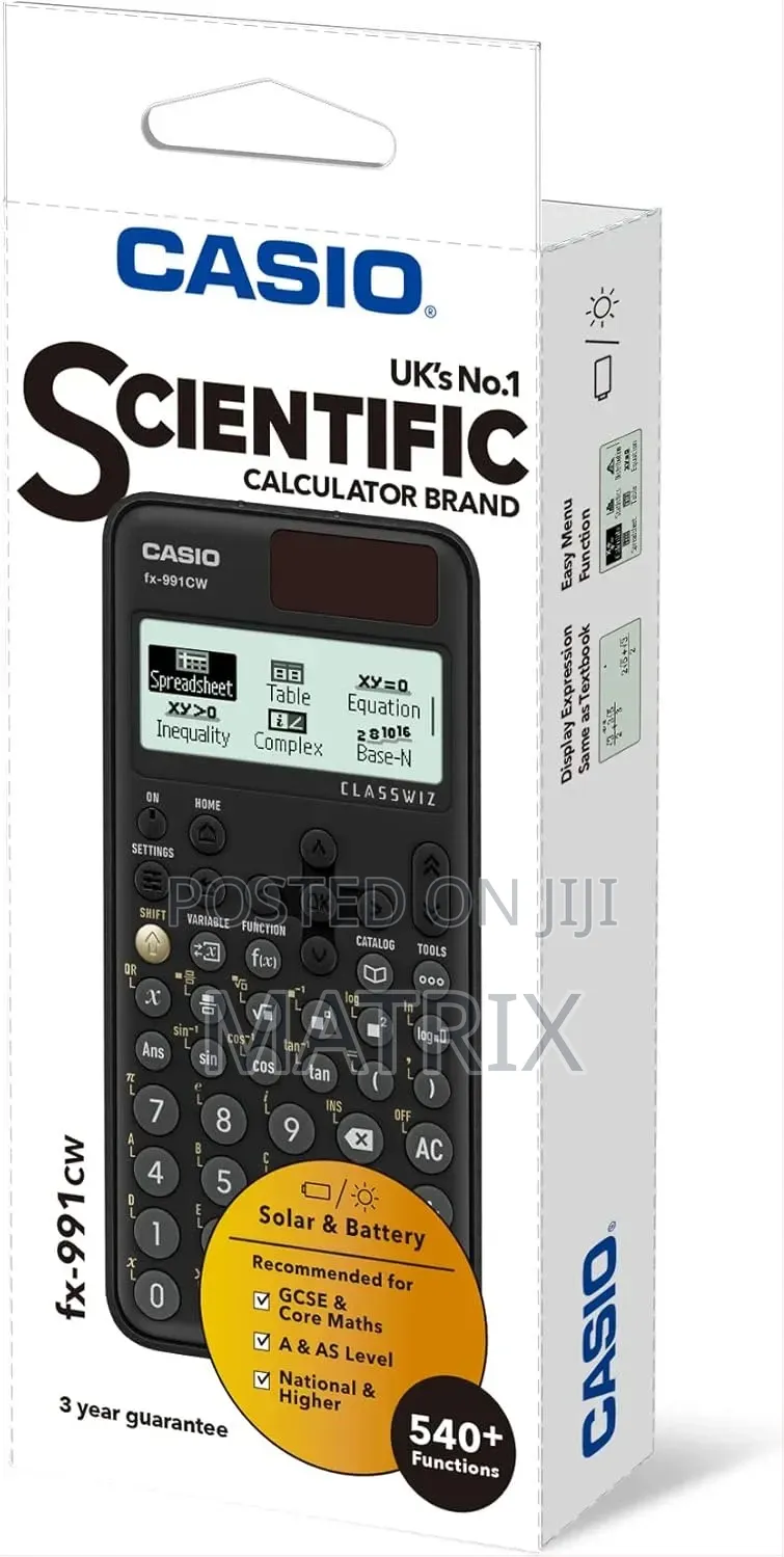 Casio Fx-991cw Advanced Scientific Calculator