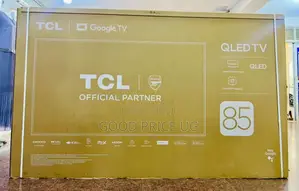 This Is a TCL 85-Inch Qled Tv Featuring Google Tv.