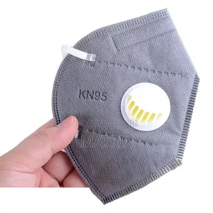 Kn95 Disposable Face Mask With A White Exhalation Valve