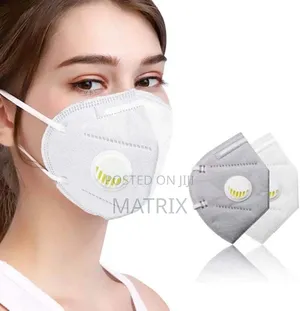 Kn95 Disposable Face Mask With A White Exhalation Valve