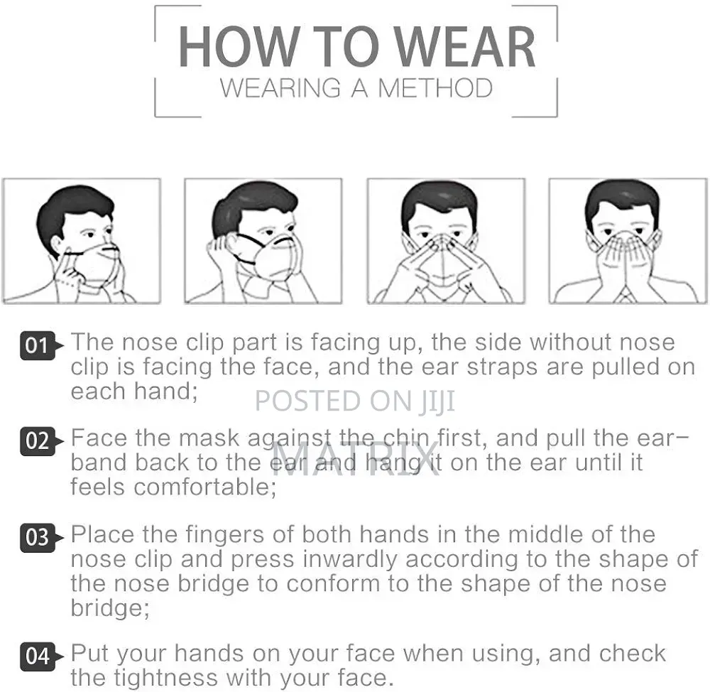 Kn95 Disposable Face Mask With A White Exhalation Valve