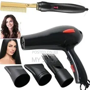 Electric Hair Dryer and Hot Air Comb
