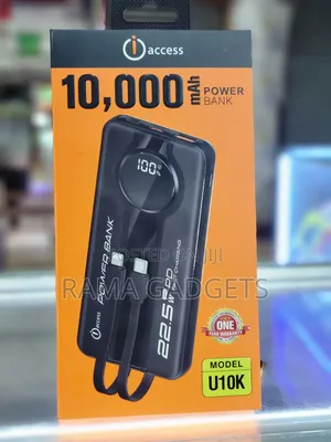 Access U10k 10,000mah Power Bank Featuring 22.5w Fast Charging