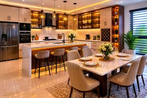 Elegant Dining Kitchen Design