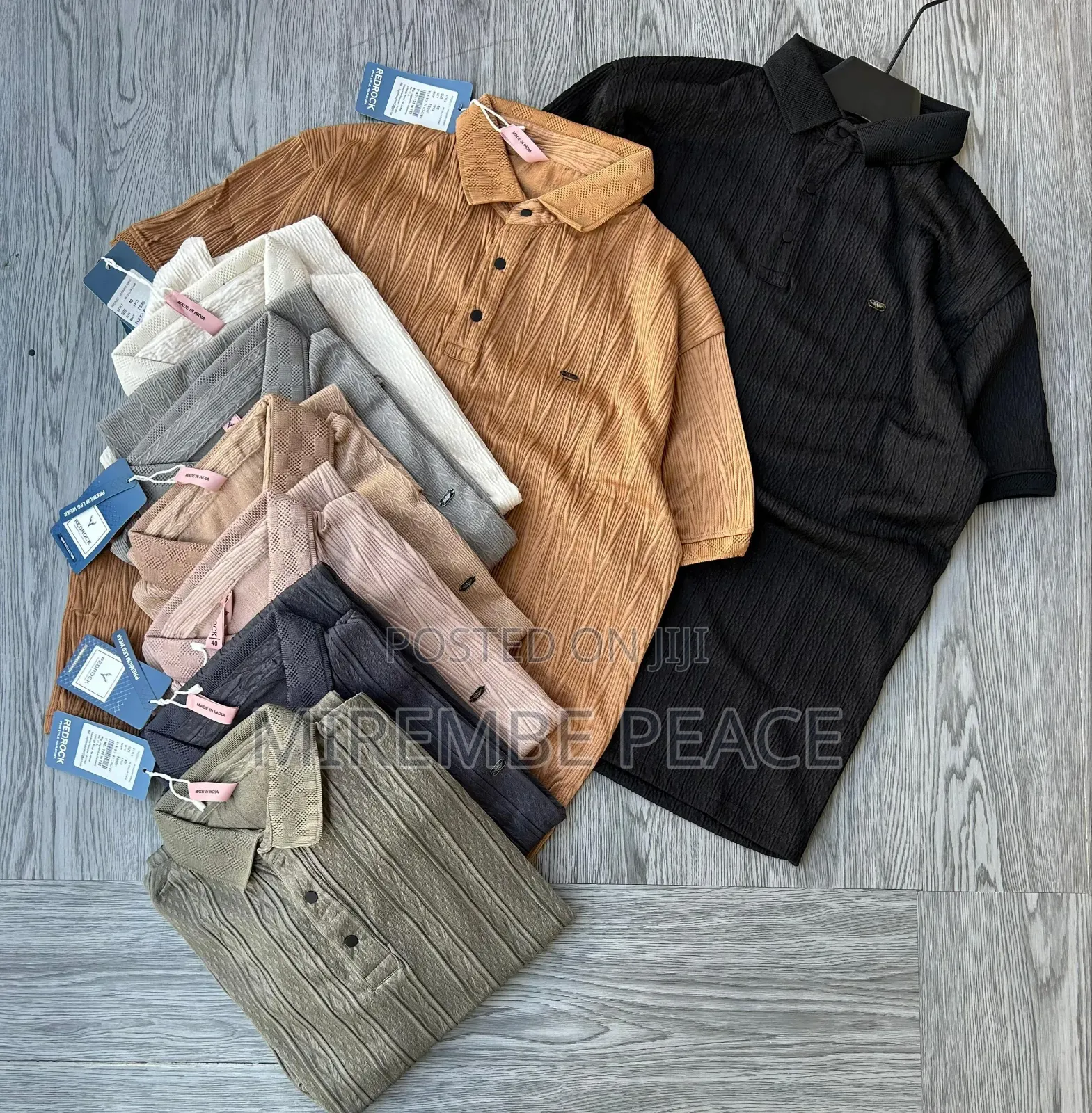 Texture Polo Shirts