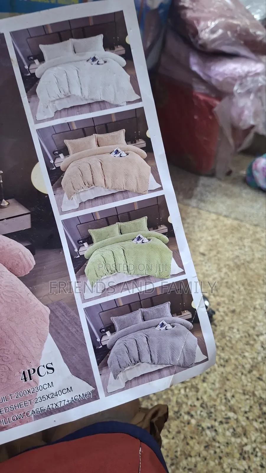 Original Woolen Bed Cover 4 Peace 6*4