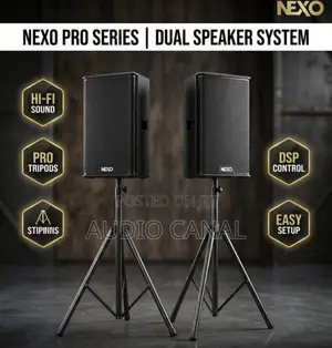 Double 15” Nexo Tops With Stands