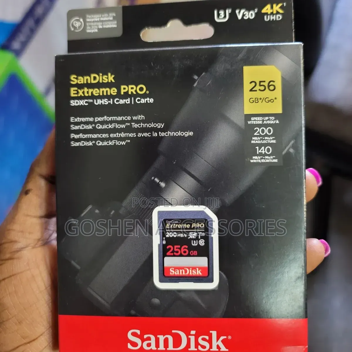 256gb Extreme Pro Sd Card 200mbps.