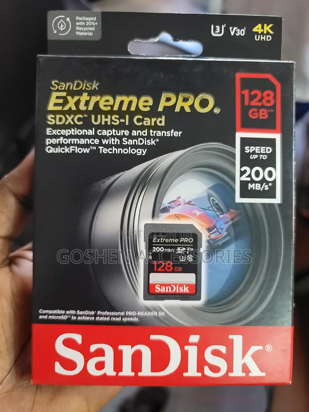 128gb Extreme Pro Sd Card Sandisk 200mbps.