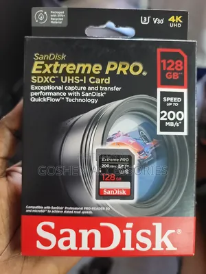 128gb Extreme Pro Sd Card Sandisk 200mbps.