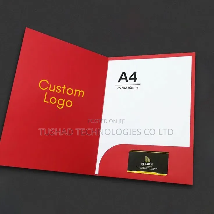 Folder File Printing, Customized File Folders, Document Files Branded