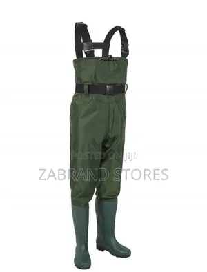 Heavy-Duty Waterproof Fishing Chest Wader With Rubber Boots