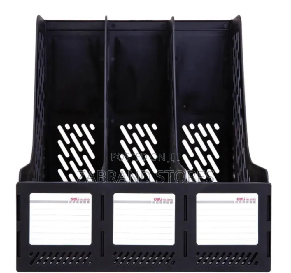 3 Compartments Magazine/File Holder