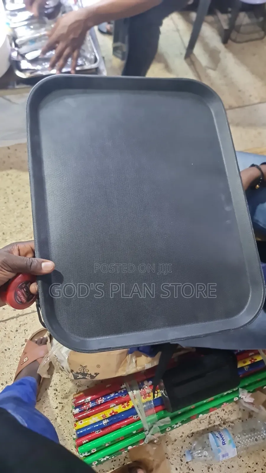 Black Melamine Serving Trays 1pc