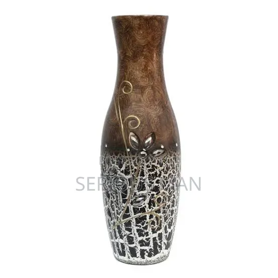Tall, Contemporary Textured Floor Vase