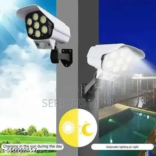 Solar Outdoor Security Movement Sensor Light With Remote