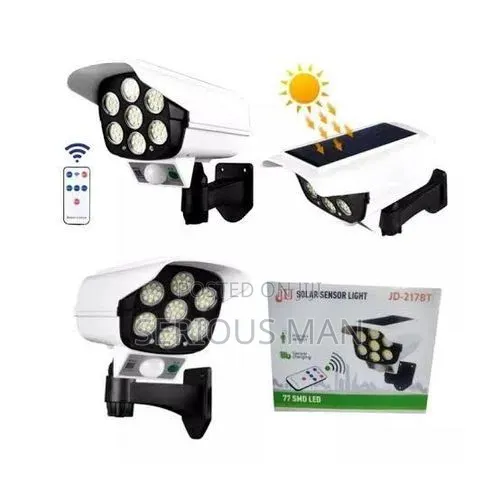 Solar Outdoor Security Movement Sensor Light With Remote