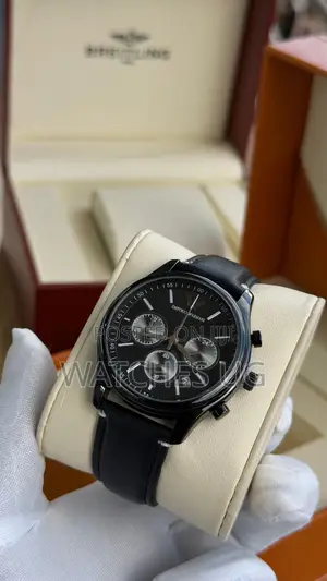 Armani Fancy Leather Strap Watch