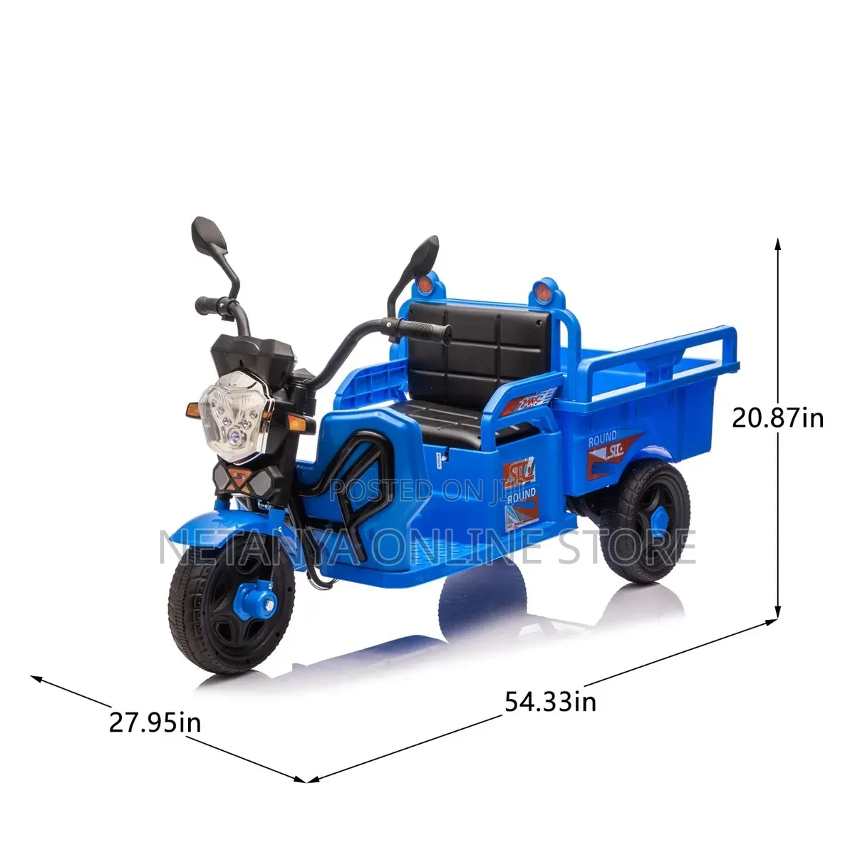 12v Kids 3 Wheels Electric Cargo Truck