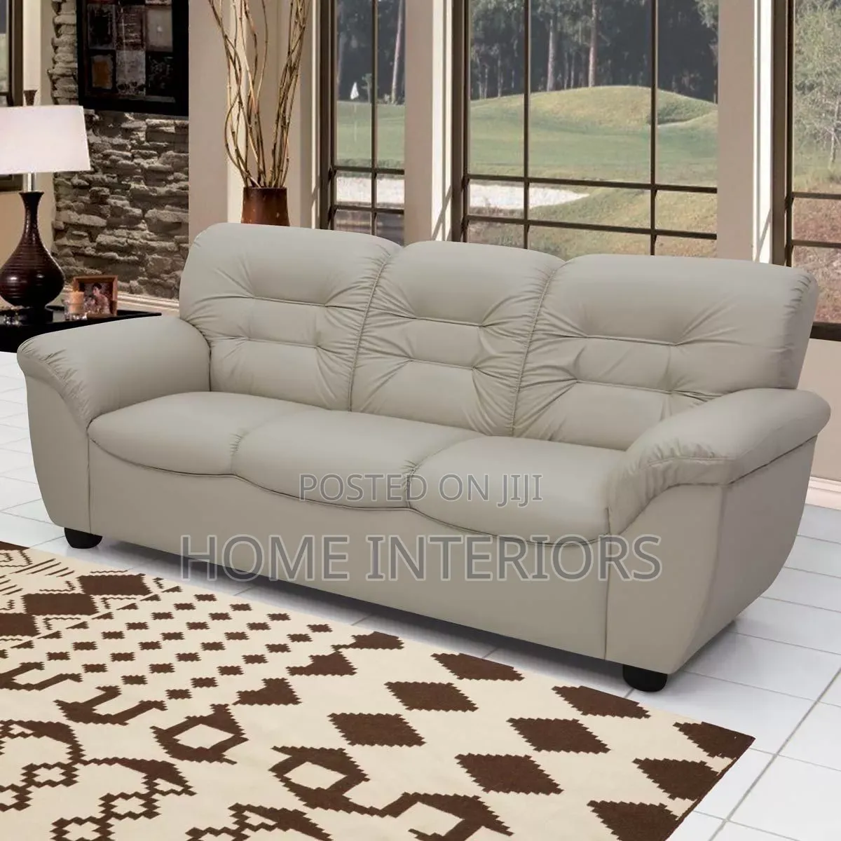 Three Seater Sofa Gray