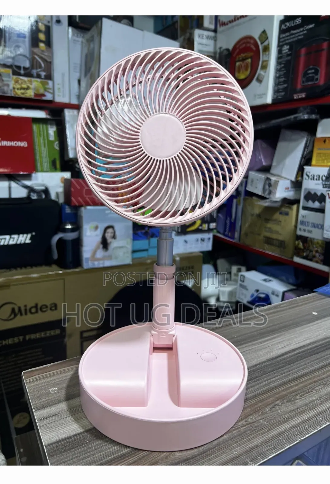 Portable Folding Fan, Mini Evaporative Air Cooler Table Fan