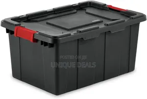 Industrial Tote, Plastic Storage Bins With Lids