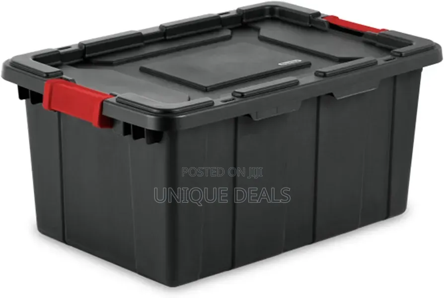Industrial Tote, Plastic Storage Bins With Lids