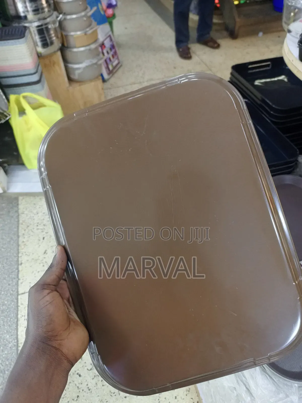 Non-Slip Rectangular Serving Tray