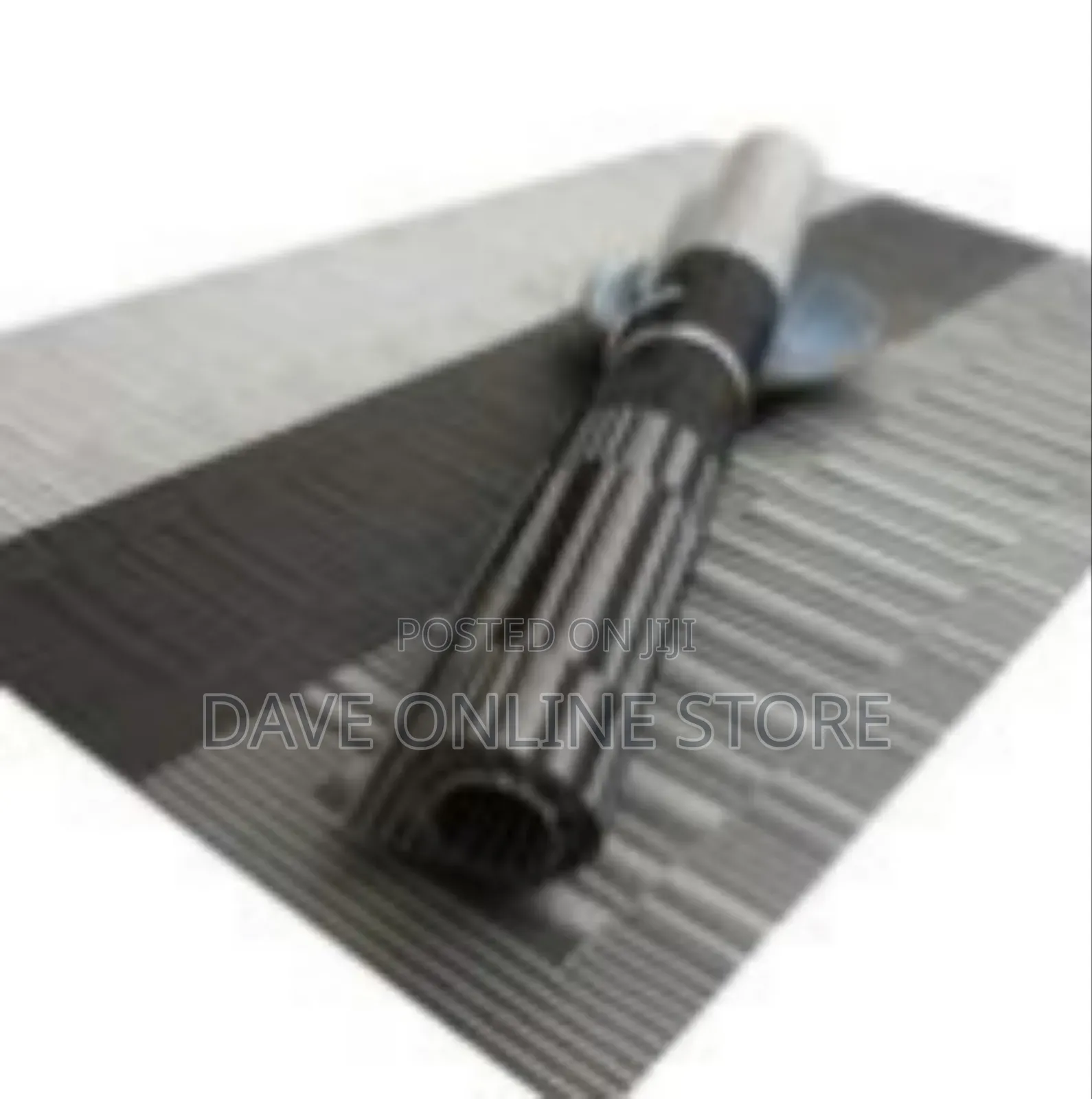 6 PCS Table Place Mats - Black, Grey