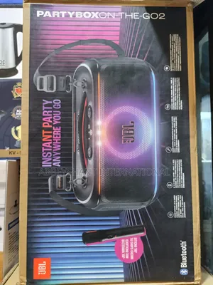 JBL Partybox on-the-Go 2 Portable Speaker/Wireless Microphone