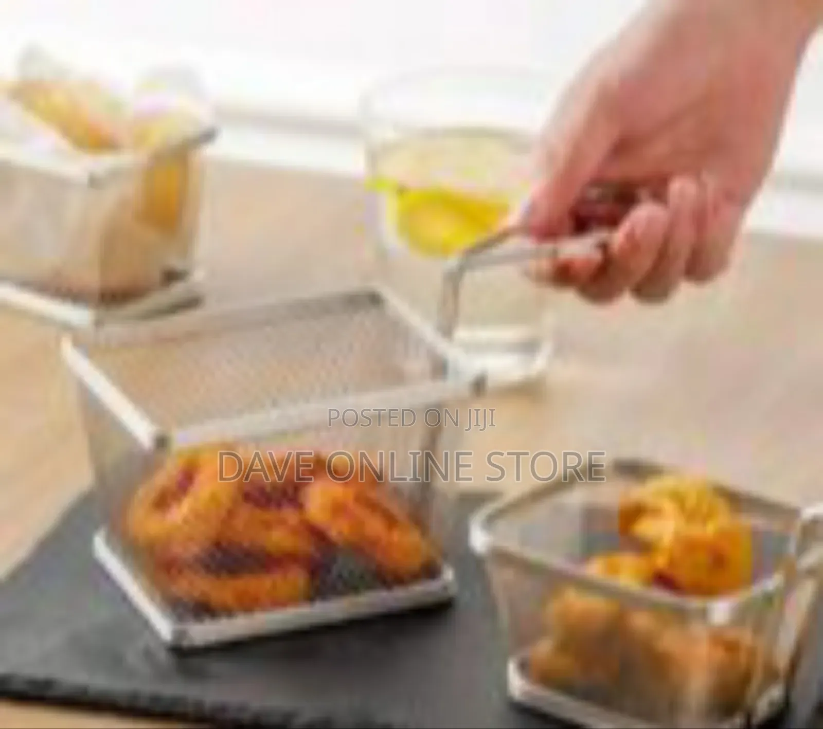 Mini Square Stainless Steel Serving Fry Basket