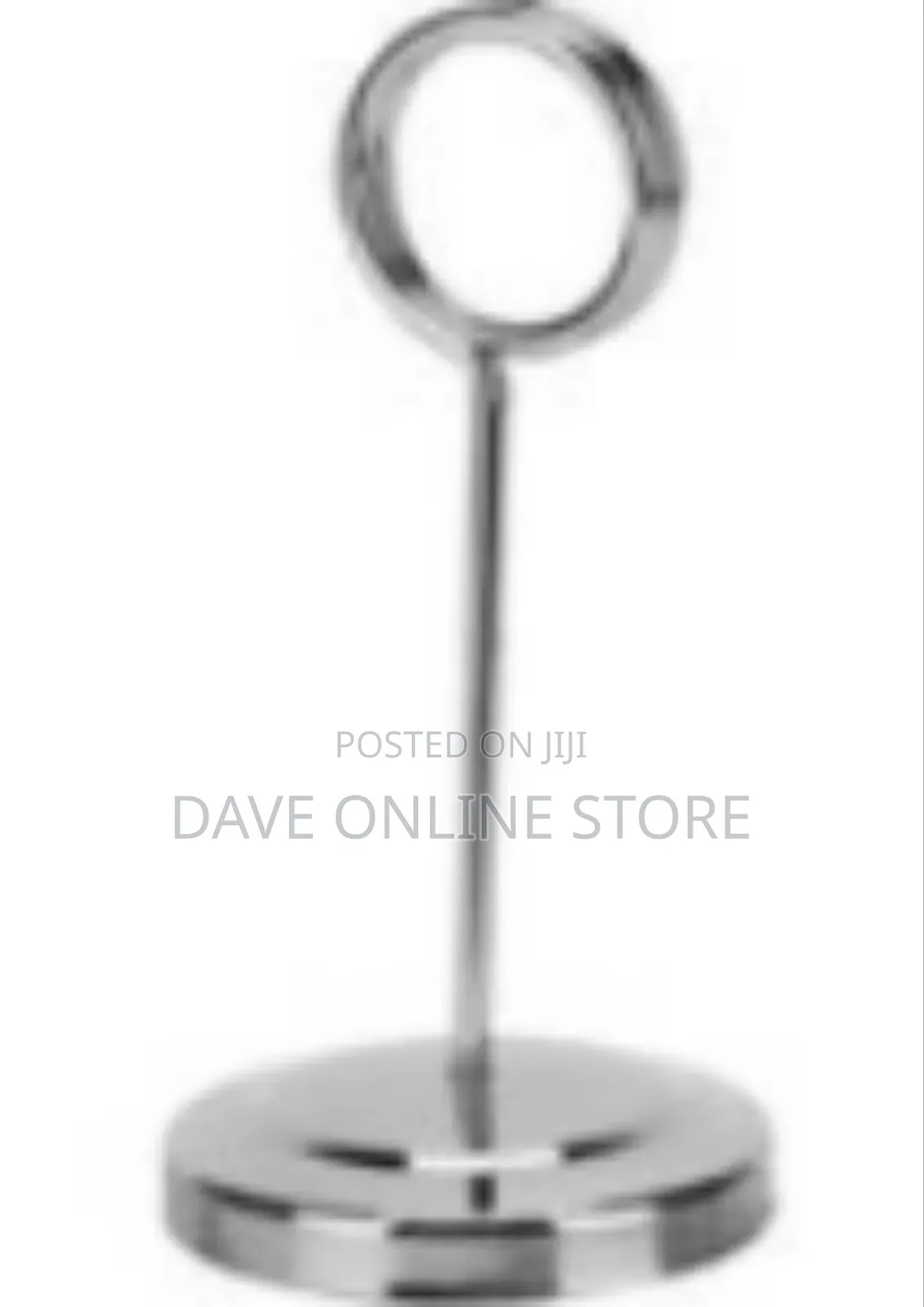 Elegant Chrome Table Number / Place Card Holder (6-Piece Set)