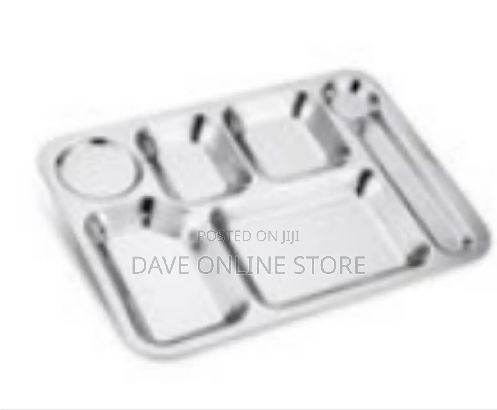 Stainless Steel Partitioned Serving Tray