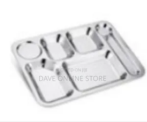Stainless Steel Partitioned Serving Tray