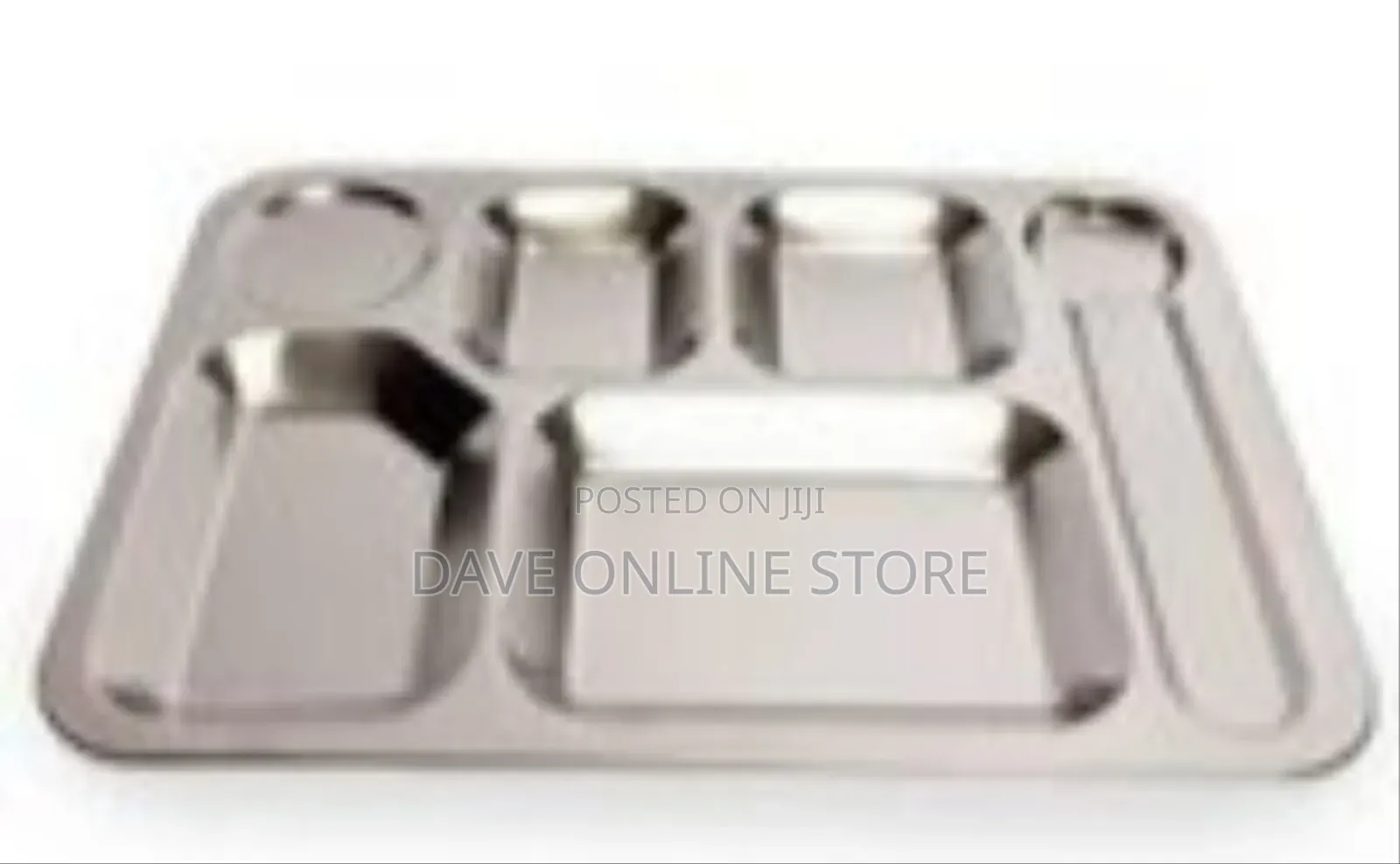 Stainless Steel Partitioned Serving Tray