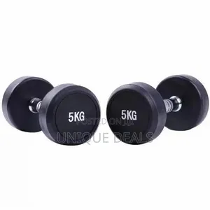 Round Head Fixed Dumbbells, With Anti-Slip Handles